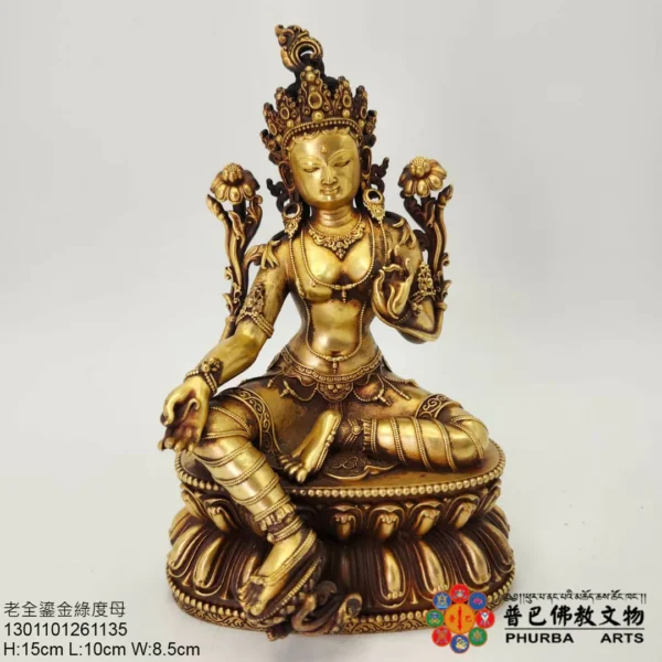 金佛像綠度母