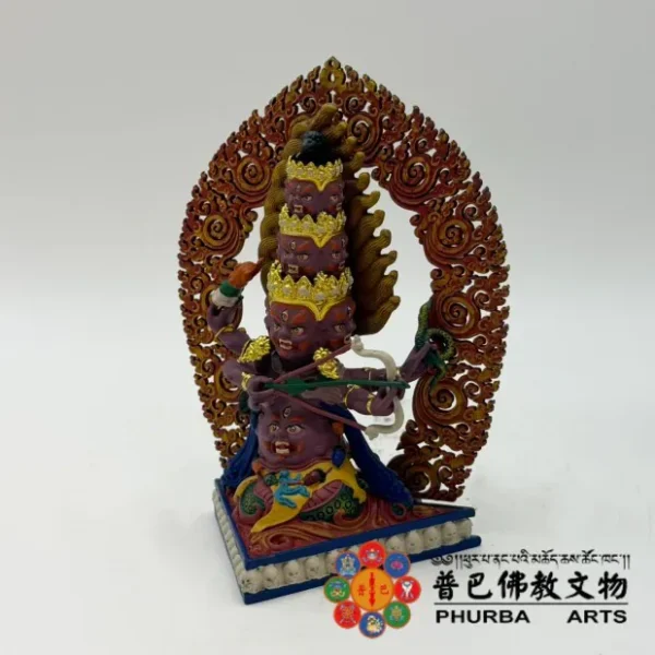 彩繪佛像-寧瑪三大護法 喇呼拉・一髻佛母・具誓金剛