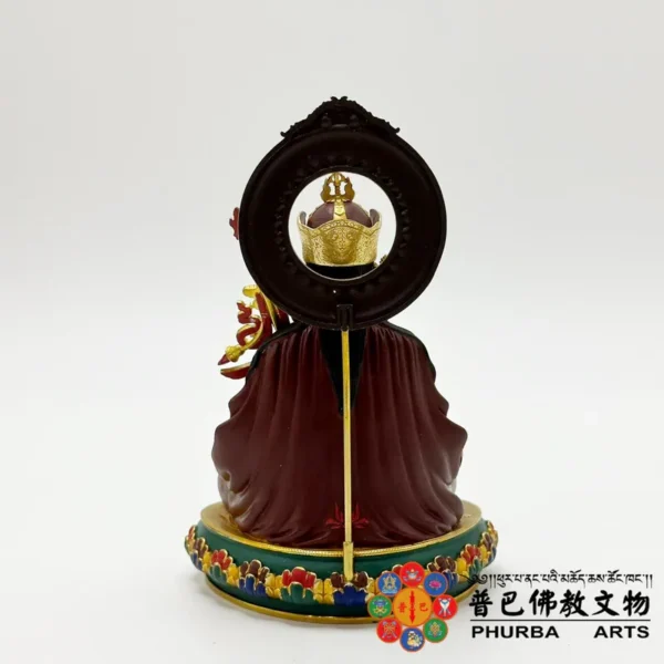 佛像彩繪鎏金蓮花生大士