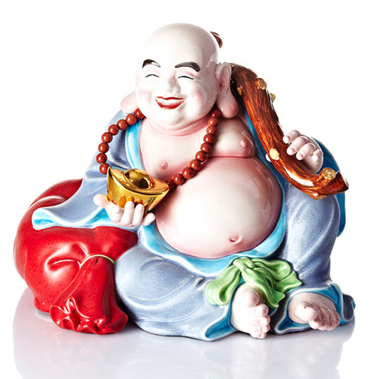 彌勒佛 (高彩 / 附木座)