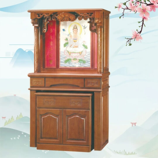 實木佛櫥-低 神桌